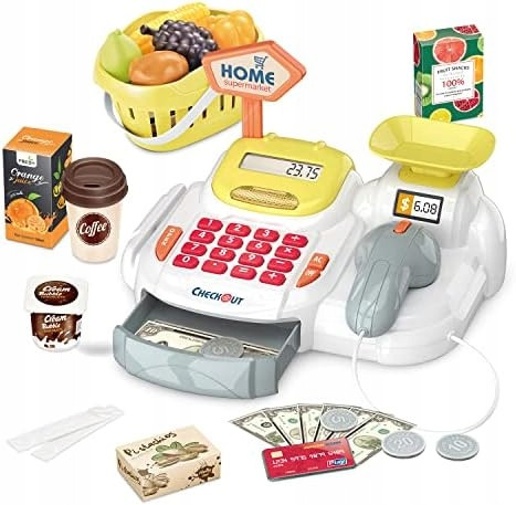  Cash Register for Children Interactive Set of 36 Elements