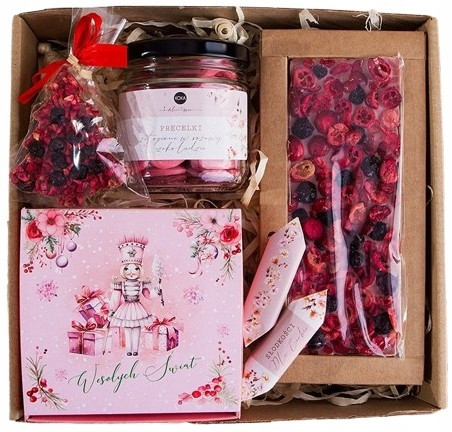  GIFT BASKET CHRISTMAS GIFT BOX Pink set of sweets GIFT