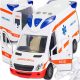  AMBULANCE CHILDREN'S AMBULANCE DRIVE LIGHT SOUND CAR + STRETCHERS