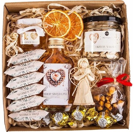  GIFT BASKET CHRISTMAS BOX GIFT honey syrup GIFT