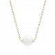  NASSARIUS minimalist necklace gold plated silver 925 pearl