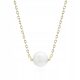  NASSARIUS minimalist necklace gold plated silver 925 pearl