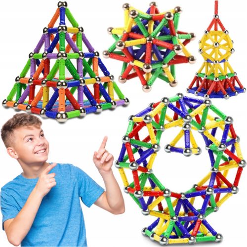  MAGNETIC BLOCKS LARGE CONSTRUCTION AND EDUCATIONAL SET 250pcs