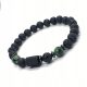  MEN'S BRACELET Stones Tourmaline Zoisite Volcanic Lava