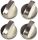  Silver Metal Knobs For Gas Cookers, Ovens, Cooktops