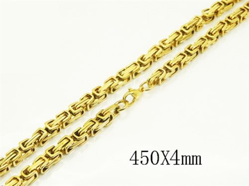  Men's chain surgical steel gold royal weave 45 cm 4 mm new
