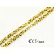  Men's chain surgical steel gold royal weave 45 cm 4 mm new