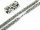  Men's chain surgical steel royal weave dense silver color 60 cm