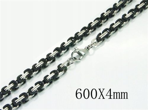  Men's royal chain surgical steel 316L black and silver colors 60cm