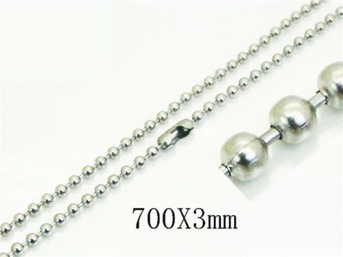  Men's ball chain 316L surgical steel silver color 70 cm balls