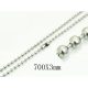 Men's ball chain 316L surgical steel silver color 70 cm balls