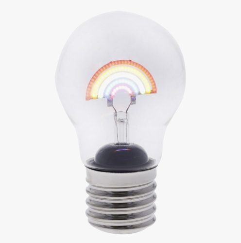  LED decorative bulb power supply USB cable decoration 12cm rainbow