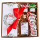  GIFT BASKET CHRISTMAS GIFT BOX with chocolate, honey and syrup