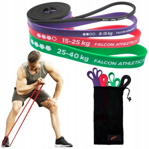  EXERCISE BANDS resistance bands for exercises EXERCISE BAND set of 4 bands STRONG