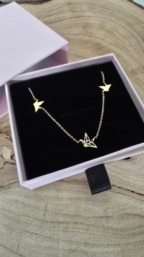  CELEBRITY ORIGAMI CHAIN NECKLACE surgical steel 316L