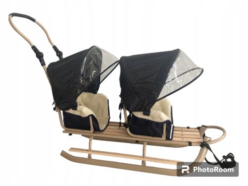  Traditional metal sled Mikrus DUO BEIGE+BOOTH