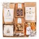  CHRISTMAS GIFT GIFT BASKET set with coffee, tea and syrup