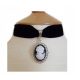  WOMEN'S CHOKER NECKLACE VINTAGE VINTAGE BLACK HALLOWEEN S 388