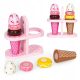  SET OF WOODEN VELCRO ICE CREAM CONFECTIONERS FOR CHILDREN 9 PIECES