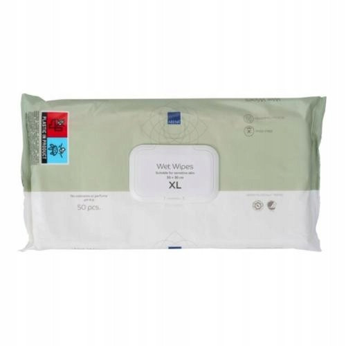 Abena unscented tissues, wet wipes, large layers, 50 pcs.
