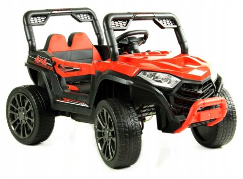  BATTERY POWERED CAR FOR CHILDREN 4X4 EVA LEATHER PILOT CAR-JS-1-RED