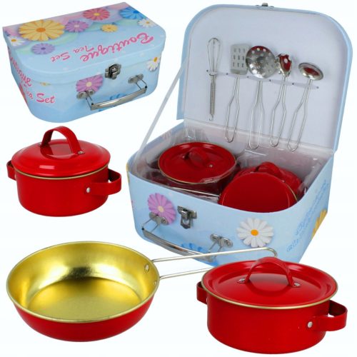  Metal Pots for Children Large Set + Accessories