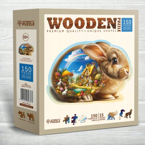  Wooden Puzzle Sunny Rabbit 150 pcs Wooden City