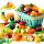  PLASTIC VEGETABLES FRUIT CUTTING VELCRO PLAY PORTABLE 68 SET