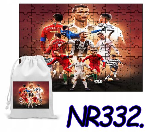  PUZZLE 110 ELEMENTS CRISTIANO RONALDO MULTICLUB PUZZLE + PRINTED BAG