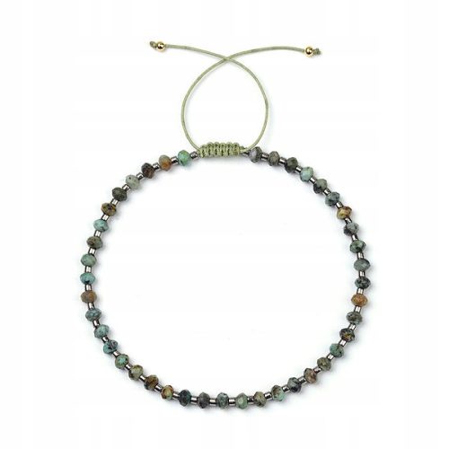  Women's String Bracelet Natural Stone African Turquoise