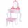  TOOKY TOY Wooden Pink Dressing Table with Chair