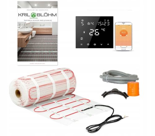  HEATING MAT SET 150W/M2 5M2/H 607 WIFI BLACK