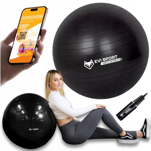  REHABILITATION BALL Gymnastic for FITNESS GYM Exercises 75cm + EBOOK