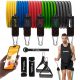  RESISTANCE BANDS EXPANDER for Exercises SET OF 5 FITNESS BANDS 100 kg + EBOOK