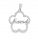  Silver pendant with cubic zirconia, inscription ZAWIESZKA made of silver for mom FILM