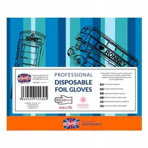  GLOVES RONNEY PROTECTIVE FILM GLOVES 100pcs
