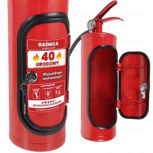  FIRE EXTINGUISHER MINI BAR ALCOHOL COMPARTMENT BIRTHDAY 18 30 40 PARTY GIFT Z6