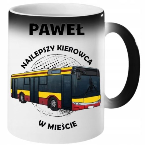  MAGIC MUG FOR COFFEE TEA FOR BUS DRIVER OWN NAME INSCRIPTIONS