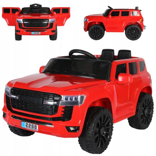  BATTERY POWERED CAR REMOTE CONTROL LEATHER LIGHTS 4 ENGINES 4x4 GIFT FOR CHILDREN