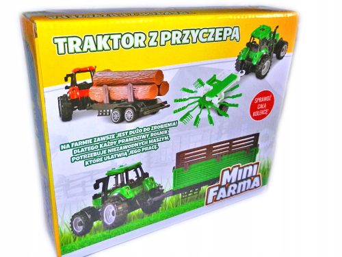  mini FARM 3in1 TRACTOR with TRAILER agricultural machinery