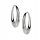  Stainless steel hoop earrings, size 22.5*5.4 mm