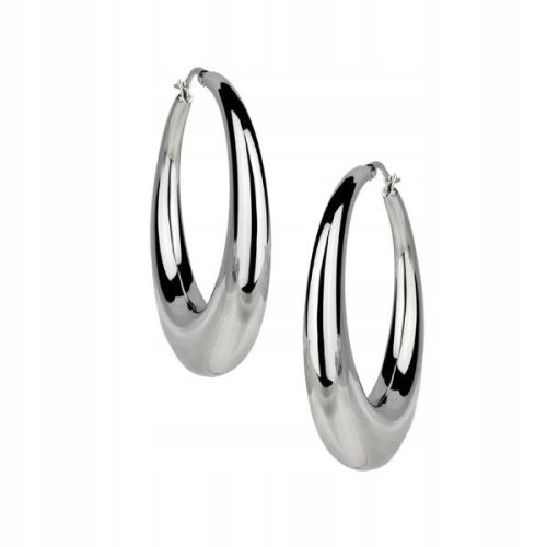  Stainless steel hoop earrings, size 22.5*5.4 mm