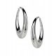  Stainless steel hoop earrings, size 22.5*5.4 mm