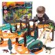  MEGA CAR RACING TRACK DINOSAUR DINO PARK