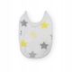  AKUKU Medium tied bib Stars, cotton, white A1661