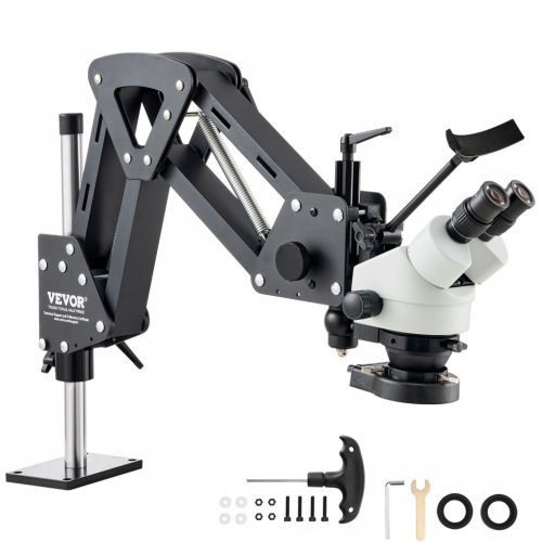  Microscope 465x175x475MM 7X-45X Omnidirectional With Spring Mount