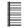  BLACK BATHROOM RADIATOR LADDER 90x50 cm MODERN MILO RADIATOR