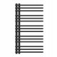  BLACK BATHROOM RADIATOR LADDER 90x50 cm MODERN MILO RADIATOR