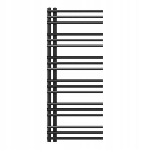  BLACK BATHROOM RADIATOR LADDER 120x50 cm MODERN MILO RADIATOR