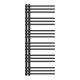  BLACK BATHROOM RADIATOR LADDER 120x50 cm MODERN MILO RADIATOR